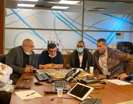 السعدي في جلسة عمل مثمرة مع مدير عام نتيڤي يسرائيل ورؤساء مجالس يافة الناصرة والمشهد